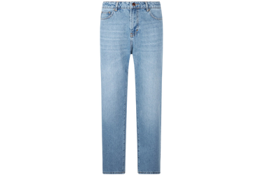 Vision of Super Blue Denim Jeans with Flames