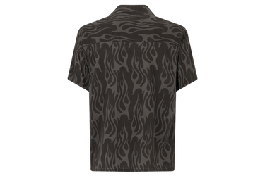 Vision of Super Black Shirt All Over Flames