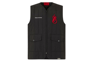 Vision Of Super Black Gilet with Logo Patch