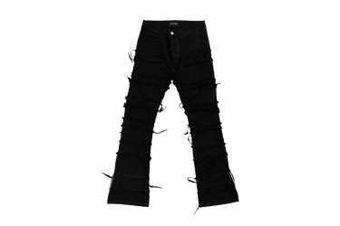 Clearout Distressed Black Denim