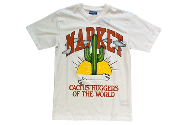 Market Cactus Tee White