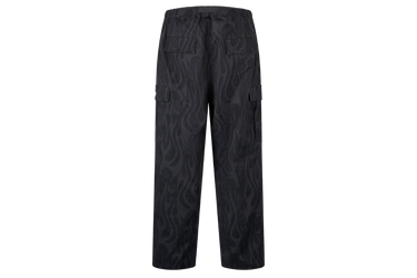 Vision of Super Black cargo pants printed all over flames