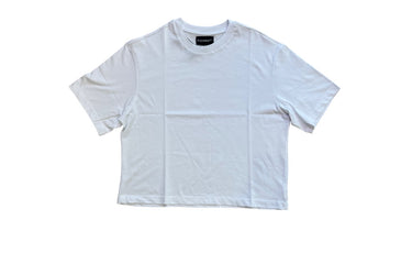 Clearout Boxy Cropped Tee White