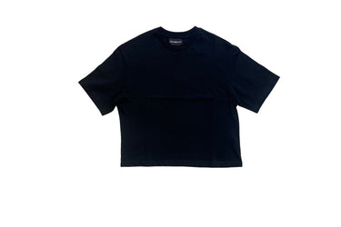 Clearout Boxy Cropped Tee Black